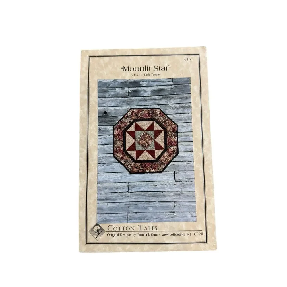 Cotton Tales Moonlit Star Table Topper Pattern‎ Country Western Vintage READ